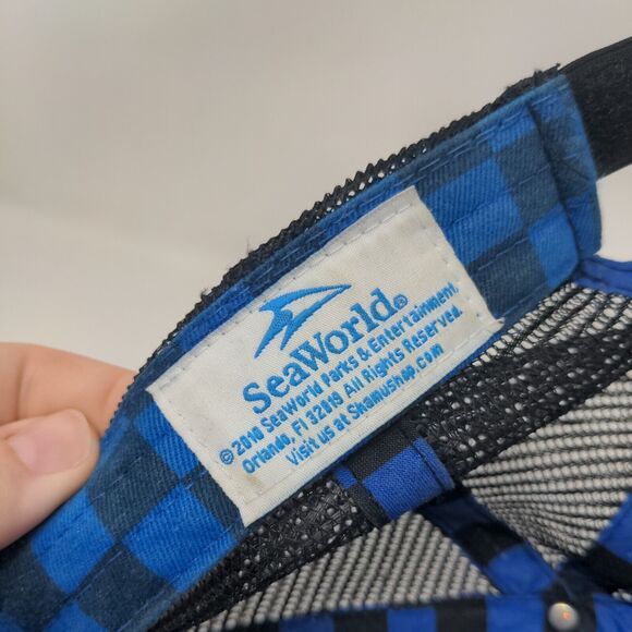 Busch Gardens Adult Strapback Trucker Hat Multicolor One Size Mesh Back SeaWorld - Picture 8 of 8